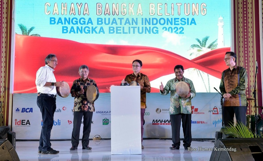 Wamendag Jerry Sambuaga pada Peluncuran Gerakan Nasional Bangga Buatan Indonesia 2022 bertema 
